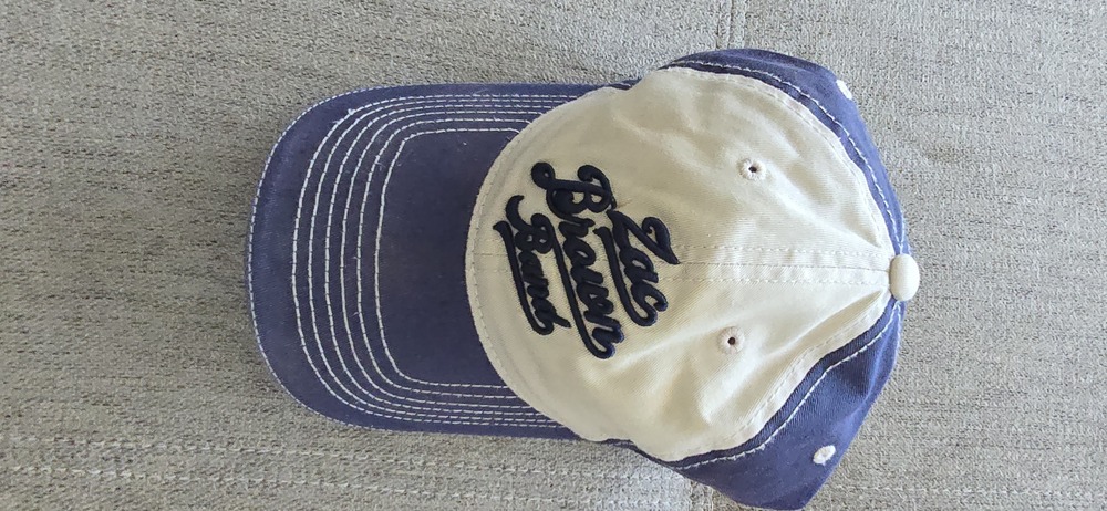 Zac Brown Band Distressed Baseball Cap Navy Cream Adjustable Concert Hat
